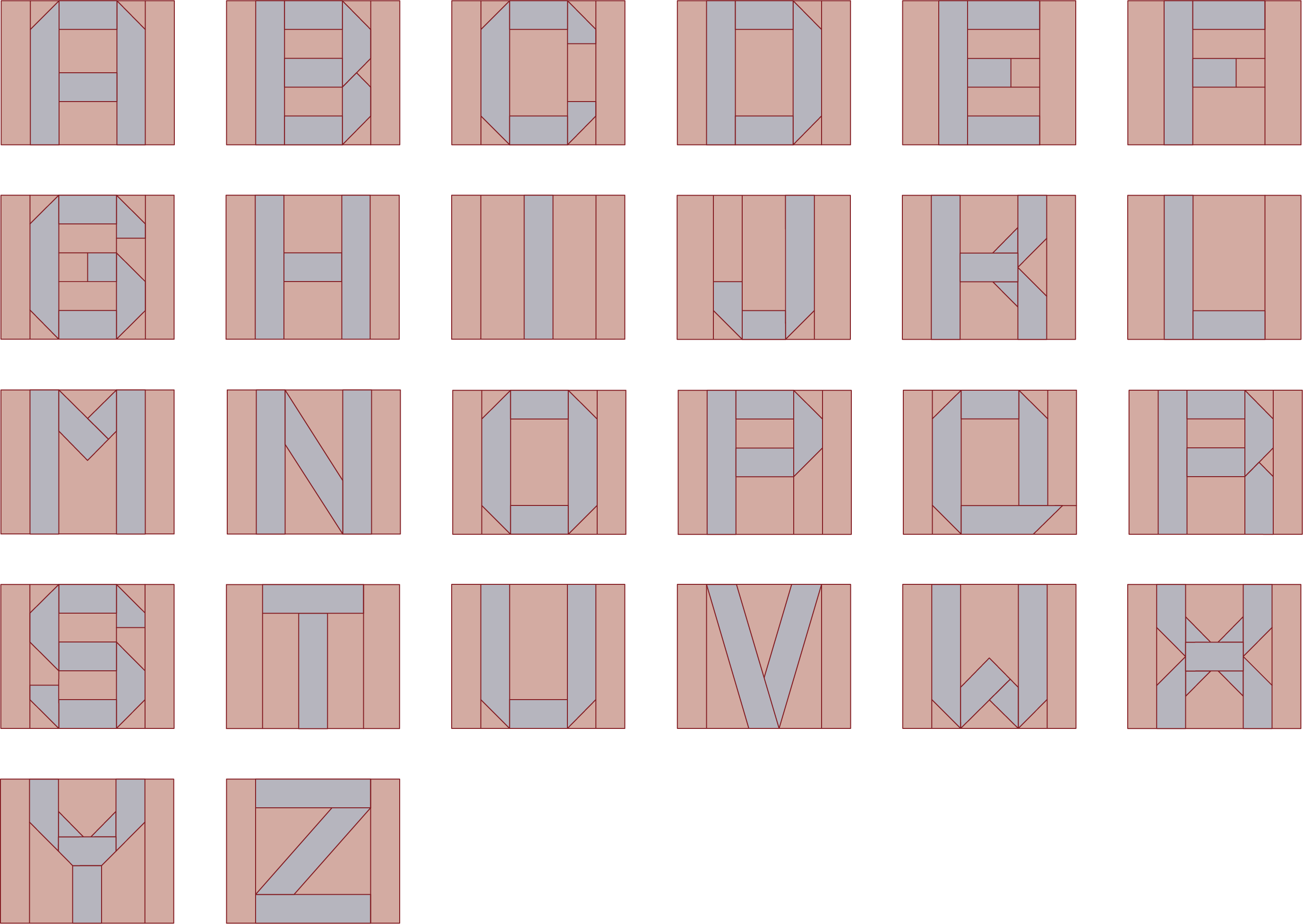 Letter Quilt Blocks PDF Pattern – FRUX STUDIO