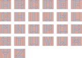 FRUX STUDIO Letter Quilt Blocks PDF Sewing Pattern