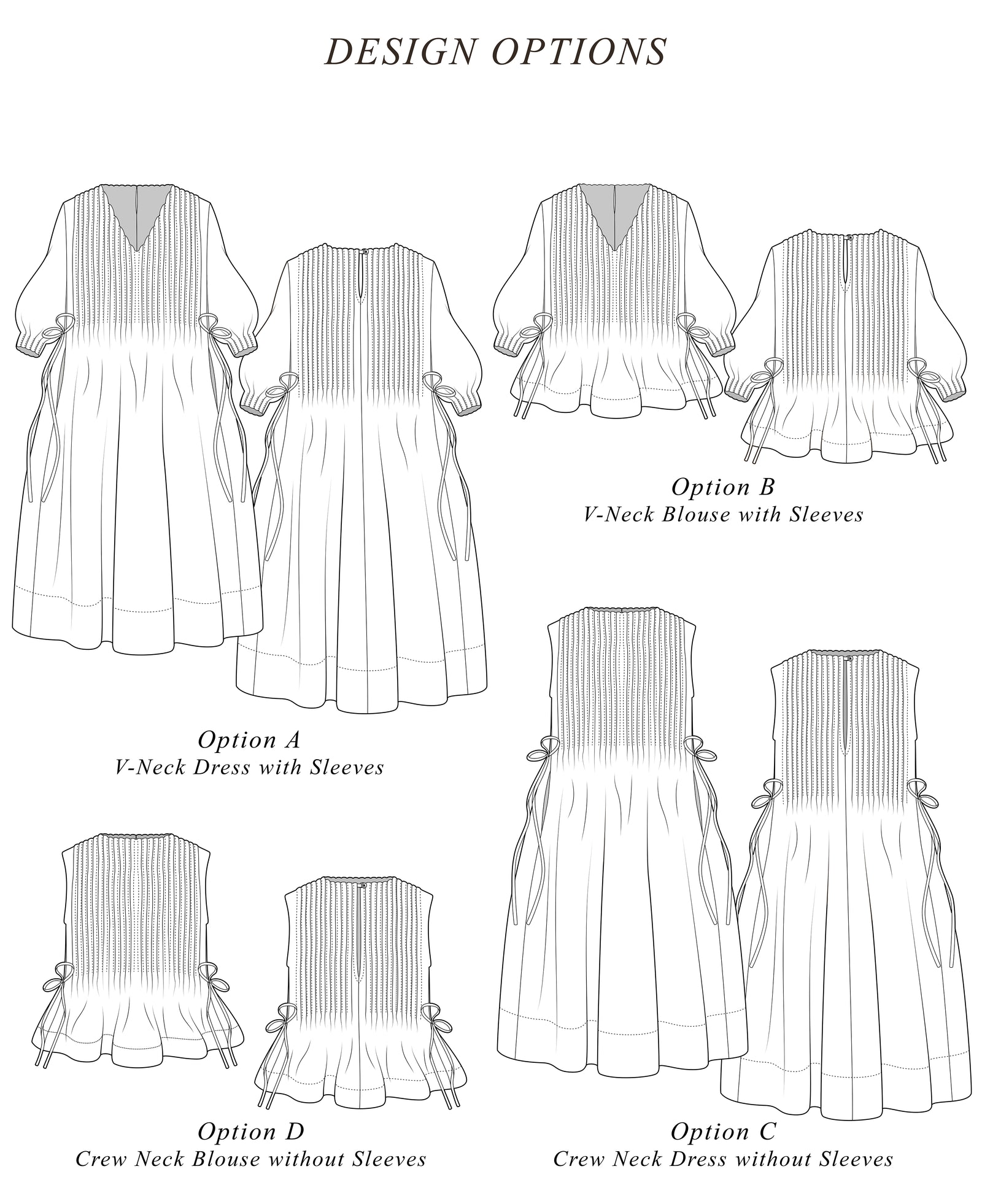 blouse dress designs Turn Your Blouse Design into a Dress Step by Step | Elegant Tie-Neck Dress Sewing Guide