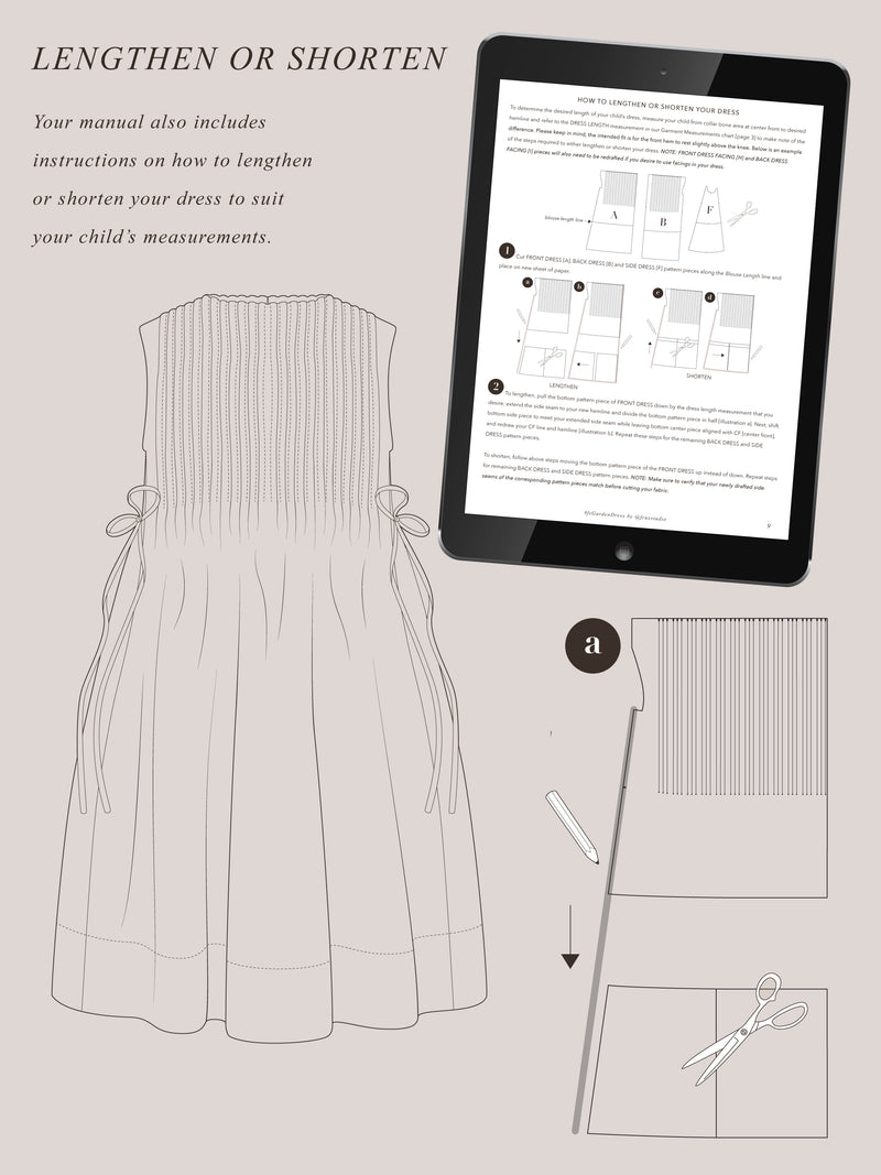 Children s Garden Dress PDF Pattern FRUX STUDIO children-s-garden-dress-pdf-pattern-frux-studio