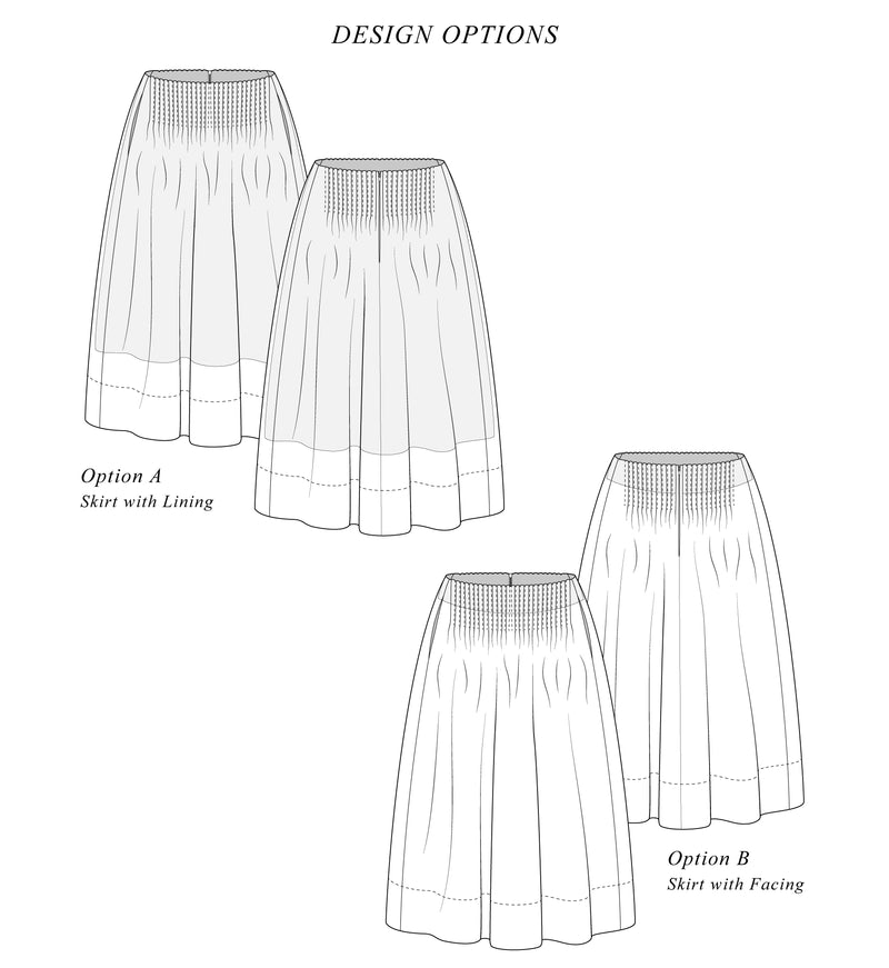 Women's Garden Skirt PDF Pattern