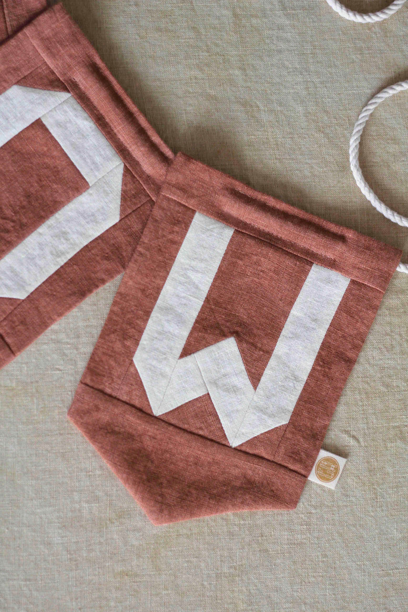 Letter Banner Pattern Letter Banner PDF Pattern – FRUX STUDIO